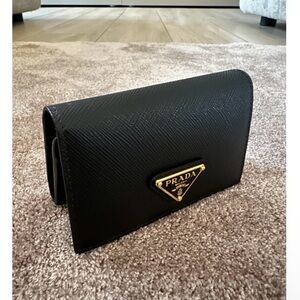 Prada Black card holder